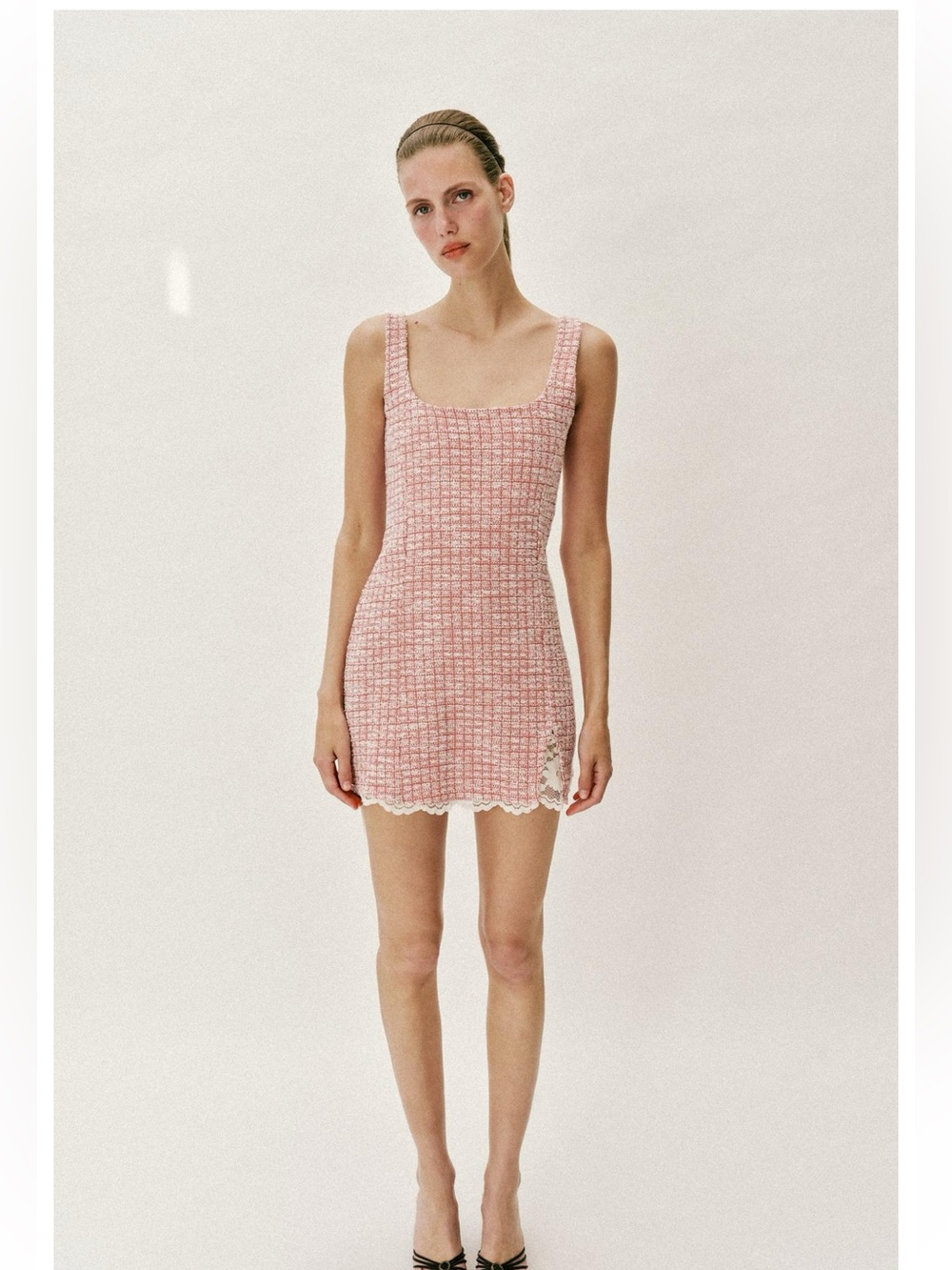 ZARA SHORT TEXTURED DRESS Size S NWT